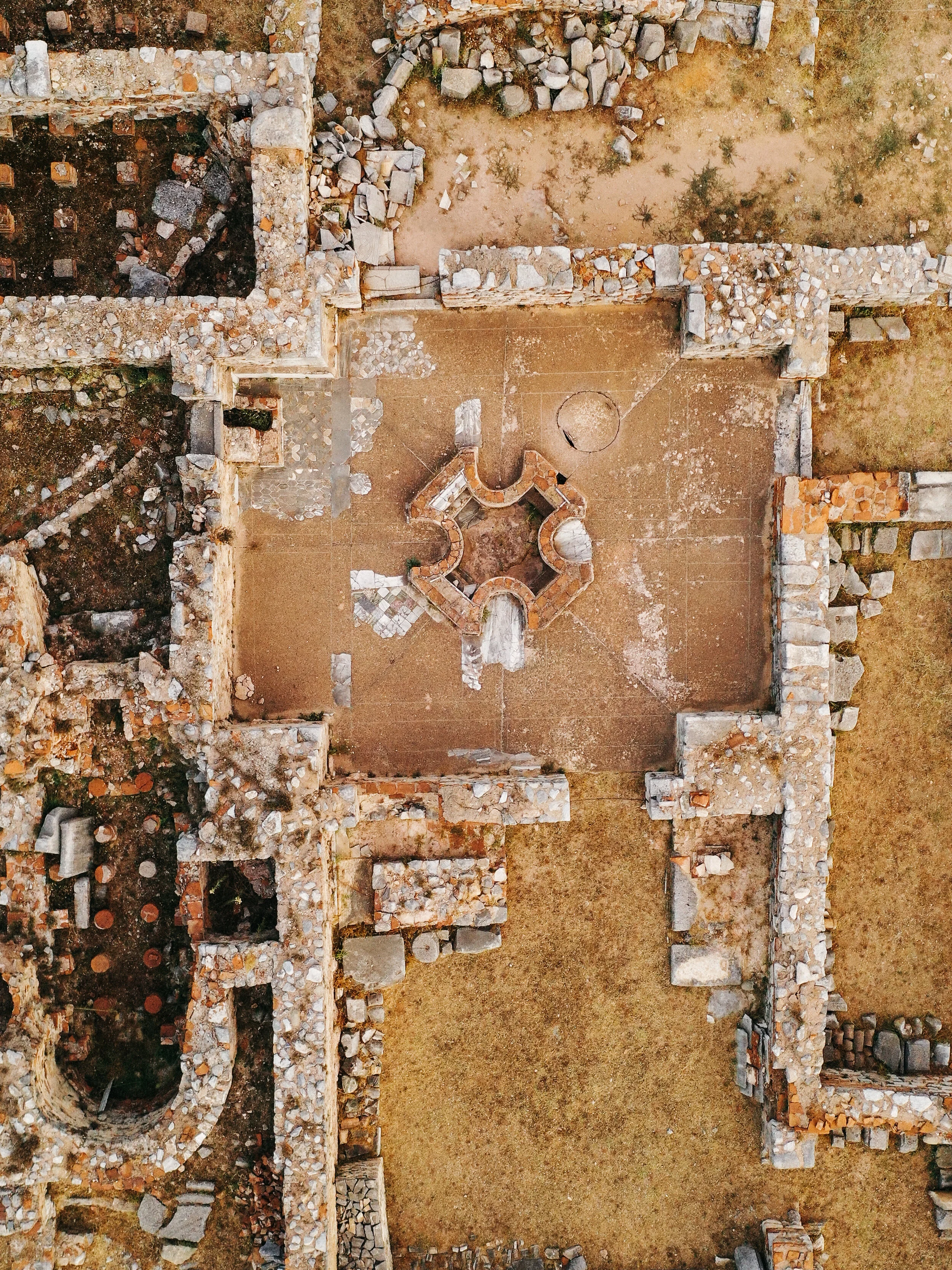 An ancient cross baptismal at Philippi