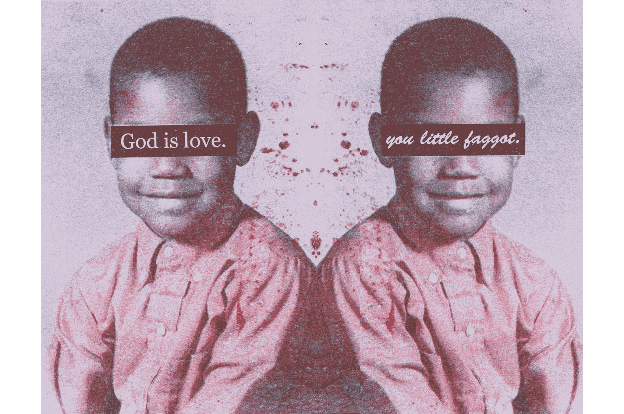Image Steve LockeUntitled, (GOD IS LOVE/you little faggot), 2018