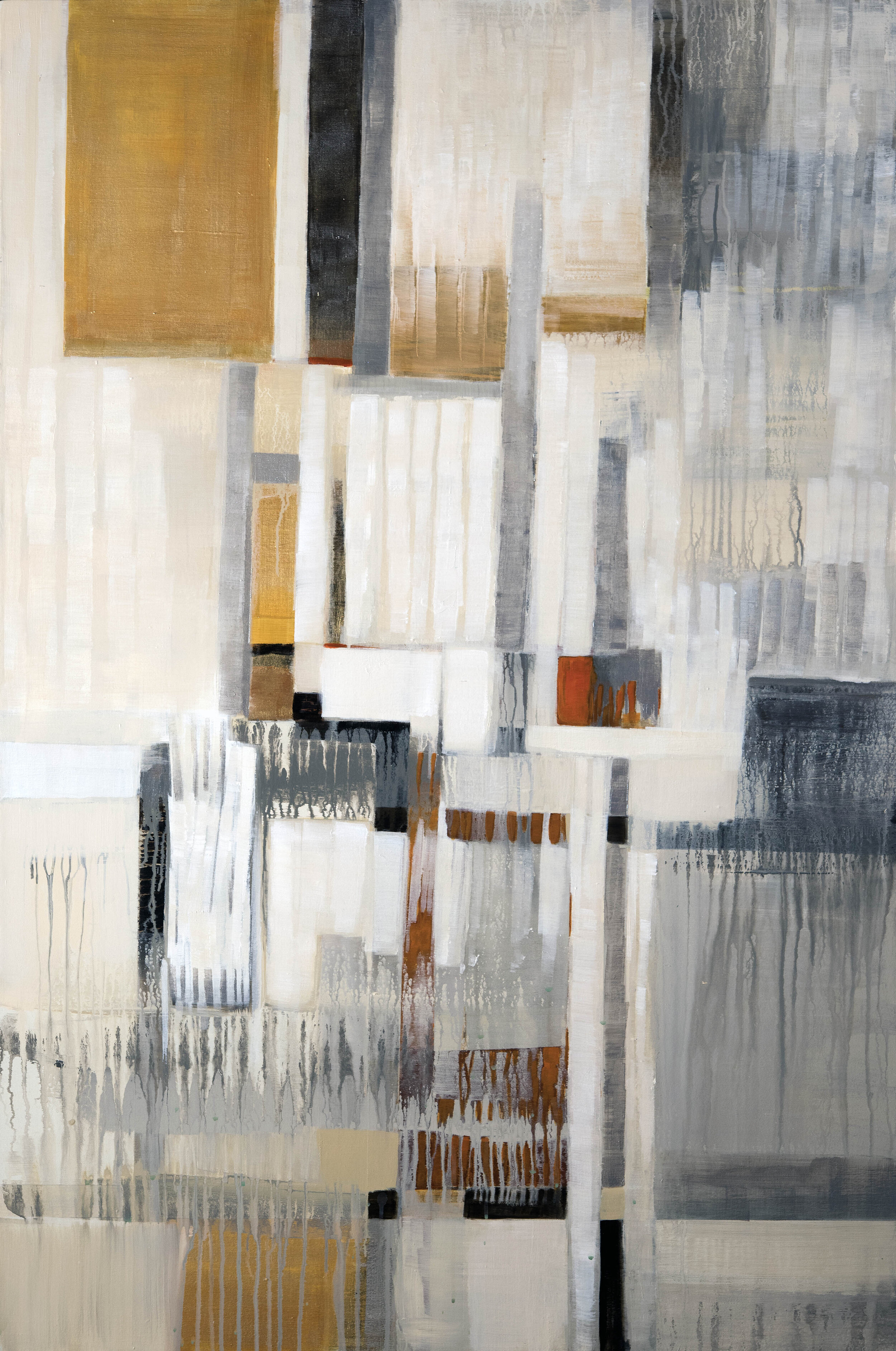 Pathways 40” x 60” Acrylic, multimedia