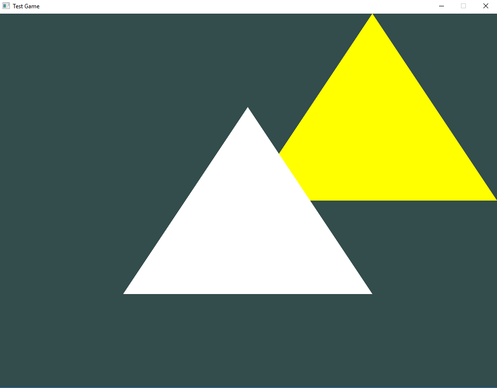 The first two triangles in OpenGL