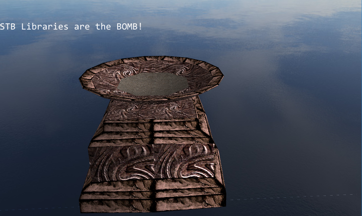 Got the texures working for obj model. Also made a simple function to print strings on the screen using the font pack made earlier. (stb_truetype is awesome, you should go check it out: https://github.com/nothings/stb/blob/master/stb_truetype.h)
