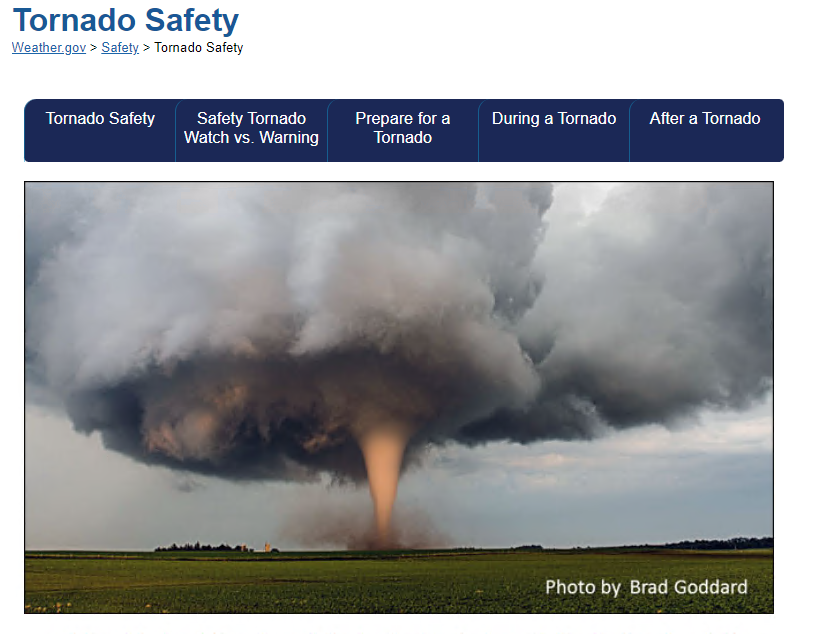 Tornado Safety (NWS)