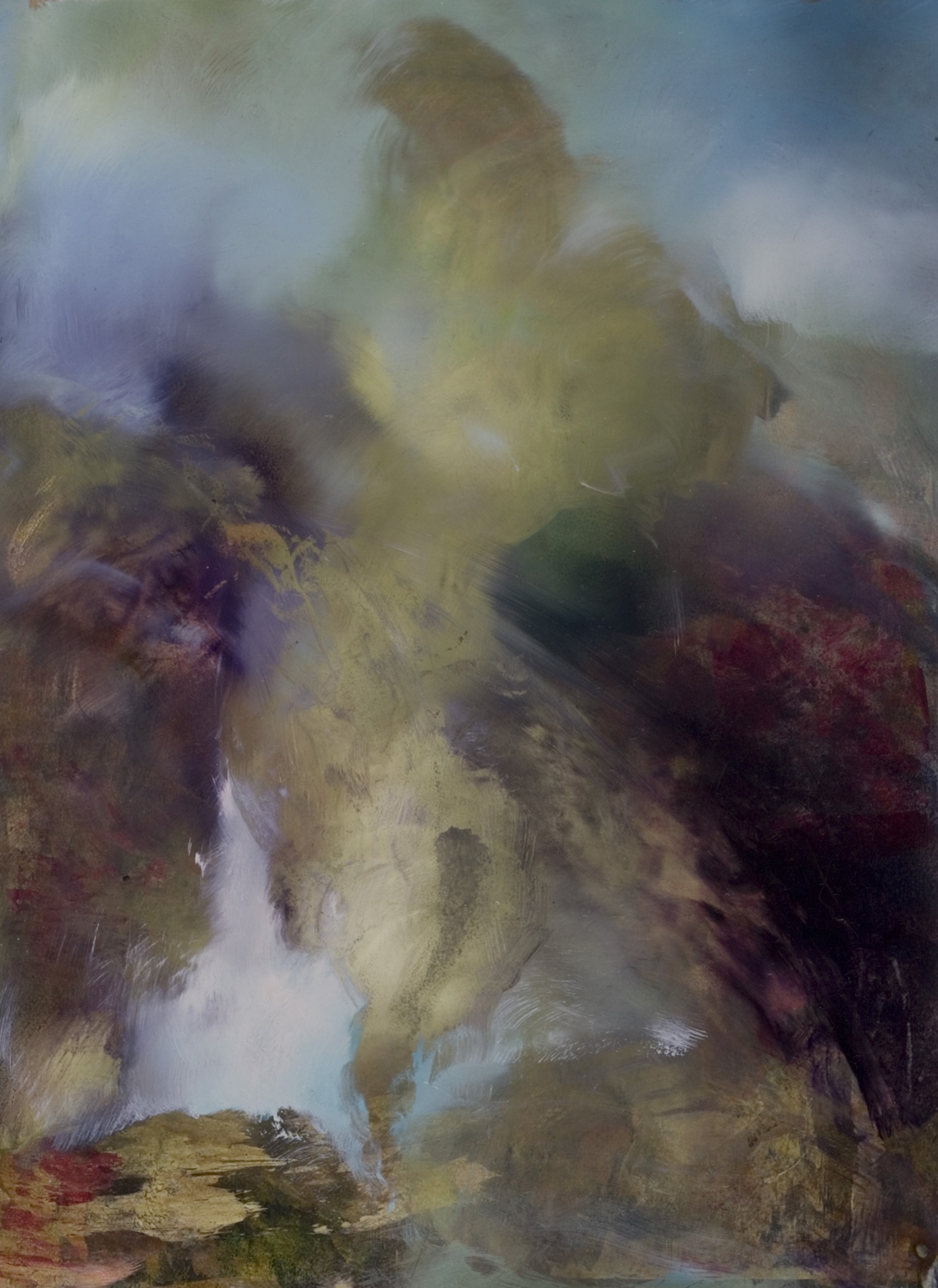Geyser 22"/31" Acrylic on Paper 450.00 unframed