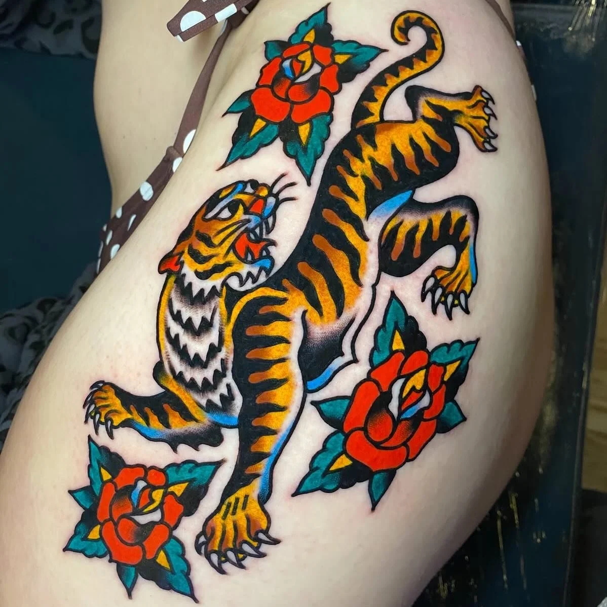 Big cat season is here (it&rsquo;s always here) get after it and book with @sonnyrothtattoo to get in line with a feline.
Walk-ins welcome every day. 
#goldstartattoo #portlandmaine #maine #portlandmainetattoo #traditionaltattoo