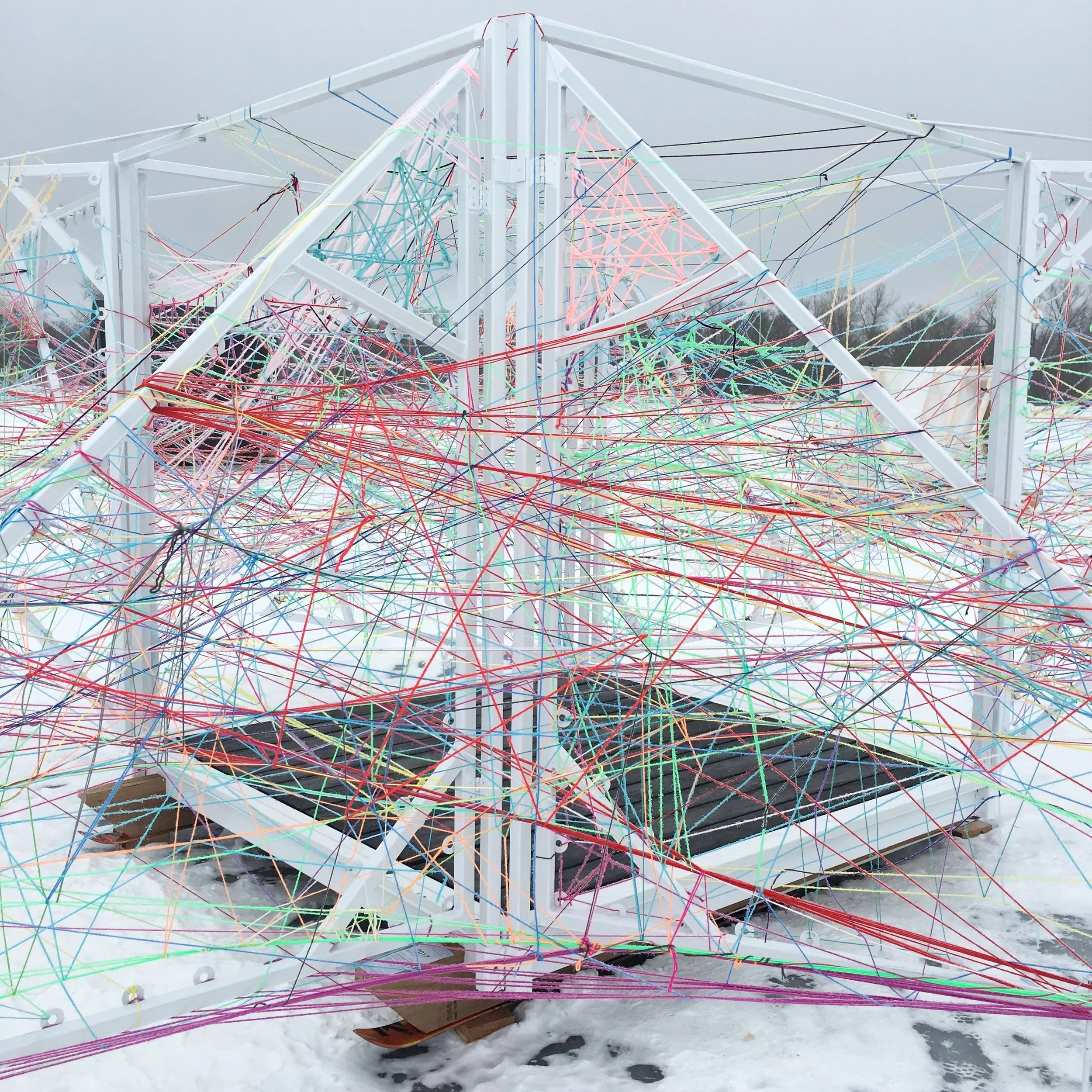Its amazing to see what people decided to do with their string. Only two rules! Just tie off the ends of your string, and leave one end of the shanty open. The rest is up to your imagination.