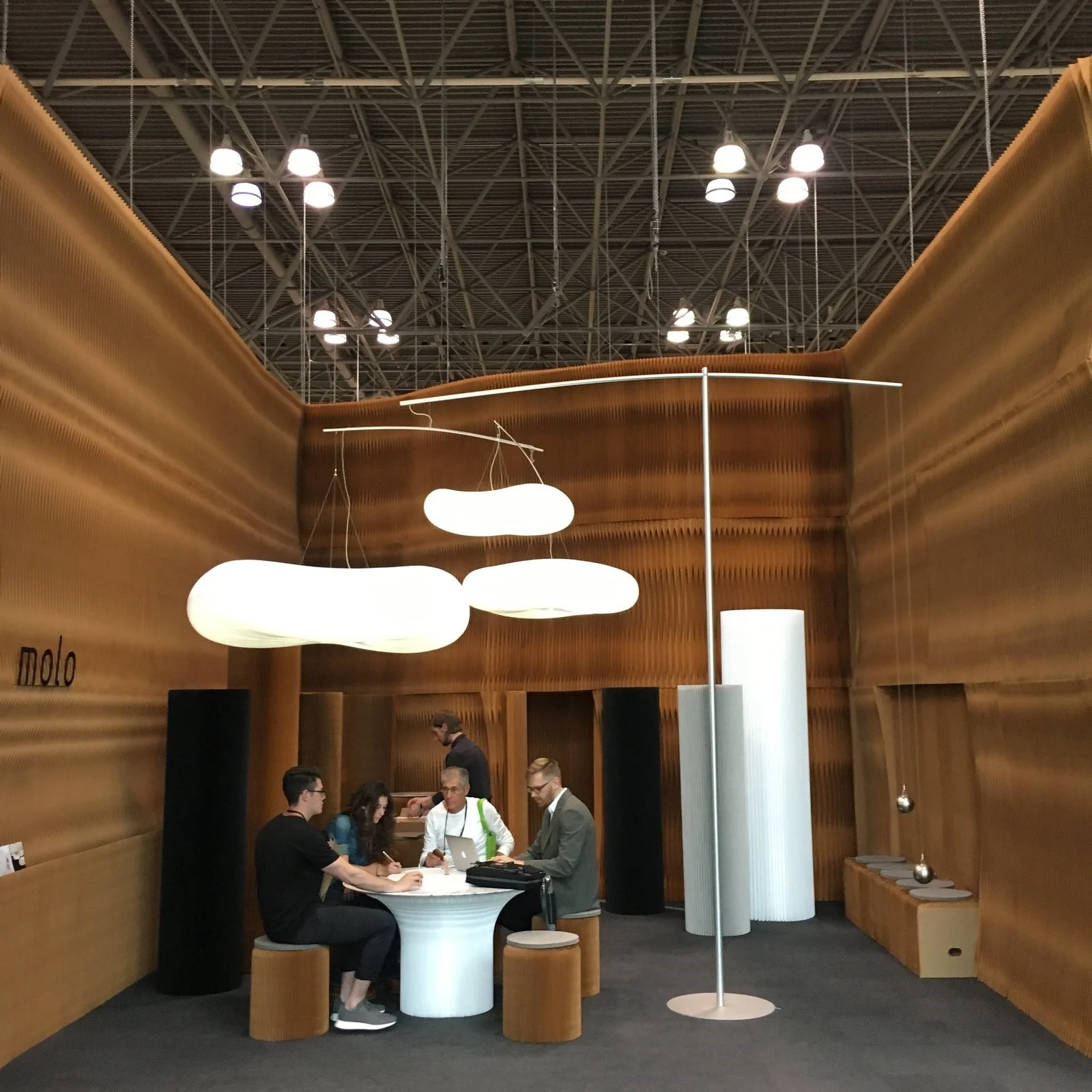 You can always count on Molo to lend an otherworldly look to the otherwise expected aesthetic of a trade show floor. The Canadian studio, led by Stephanie Forsythe, Todd MacAllen, and Robert Pasut, continues to push the possibilities with their core products while at the same time working hard to move forward into new realms.