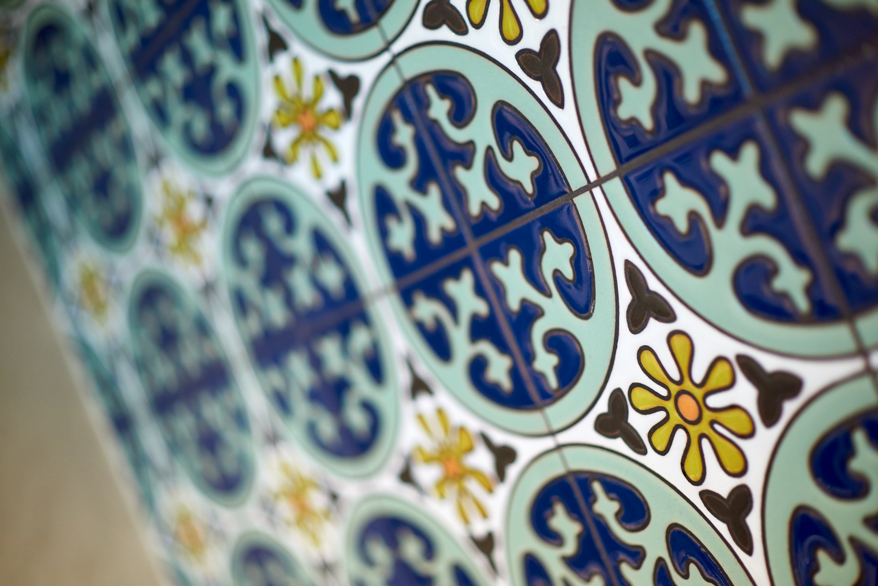 Custom tile close-up in kitchen designed by NewStudio Architecture