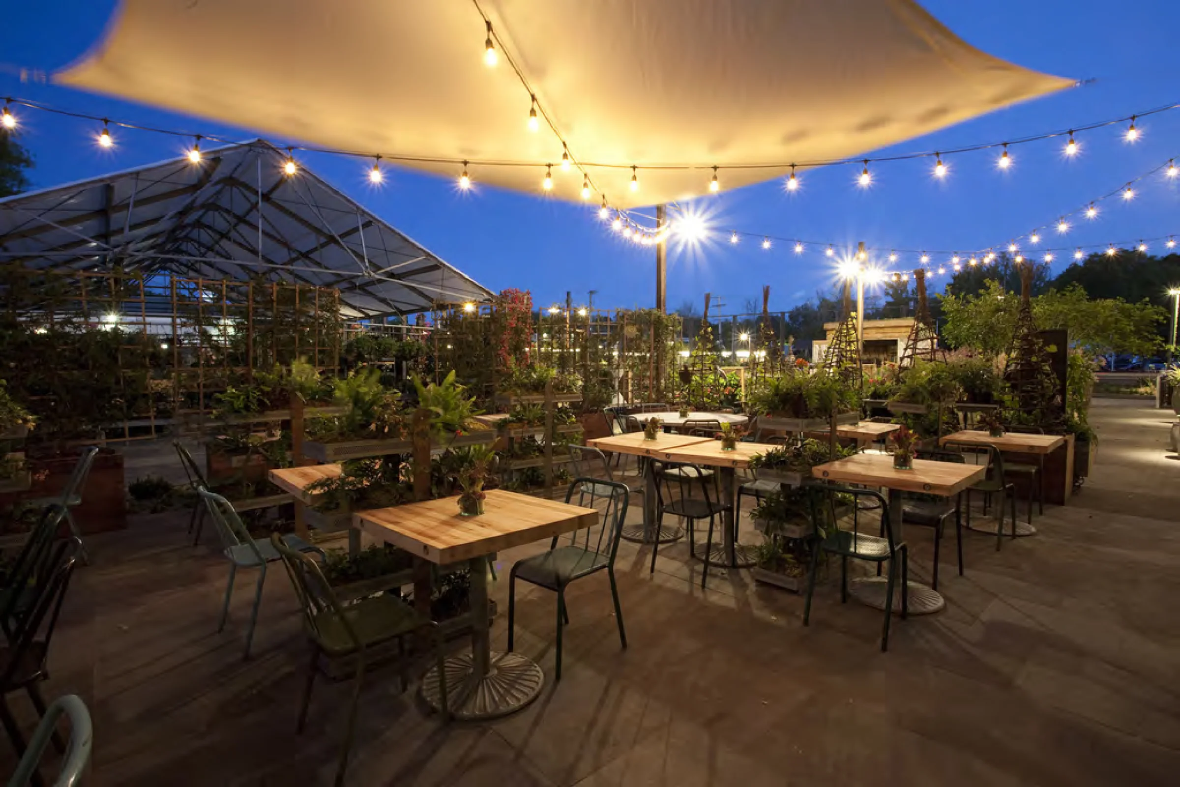 Al fresco dining at Terrain in Westport, created in collaboration with NewStudio Architecture