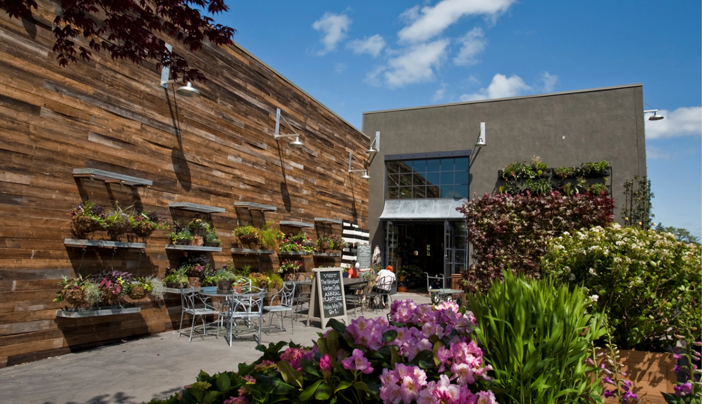 Eterior of garden space at Terrain, designed with NewStudio Architecture