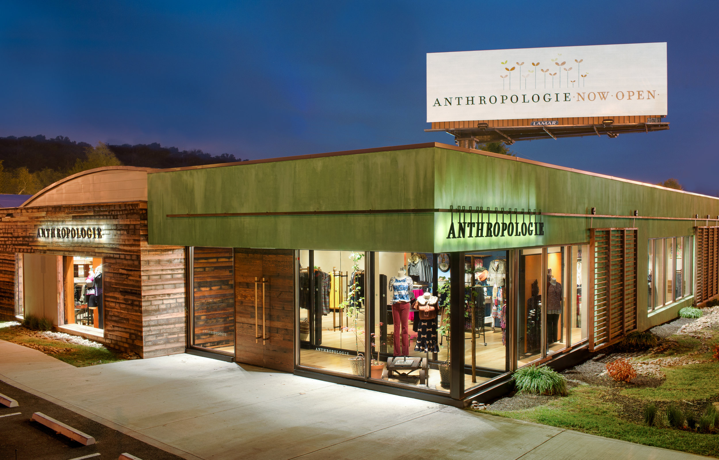 NewStudio Architecture collaborated on the adaptive reuse project for Anthropologie in Knoxville