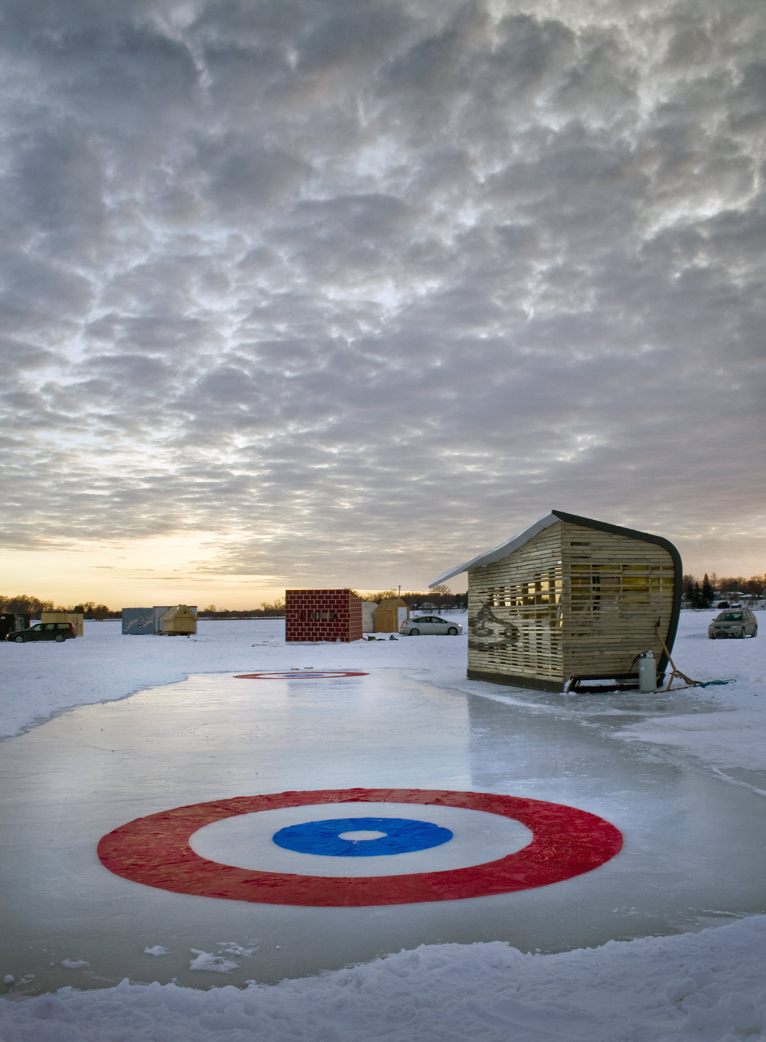 NewStudio Architecture chose a curling theme for its art shanty project