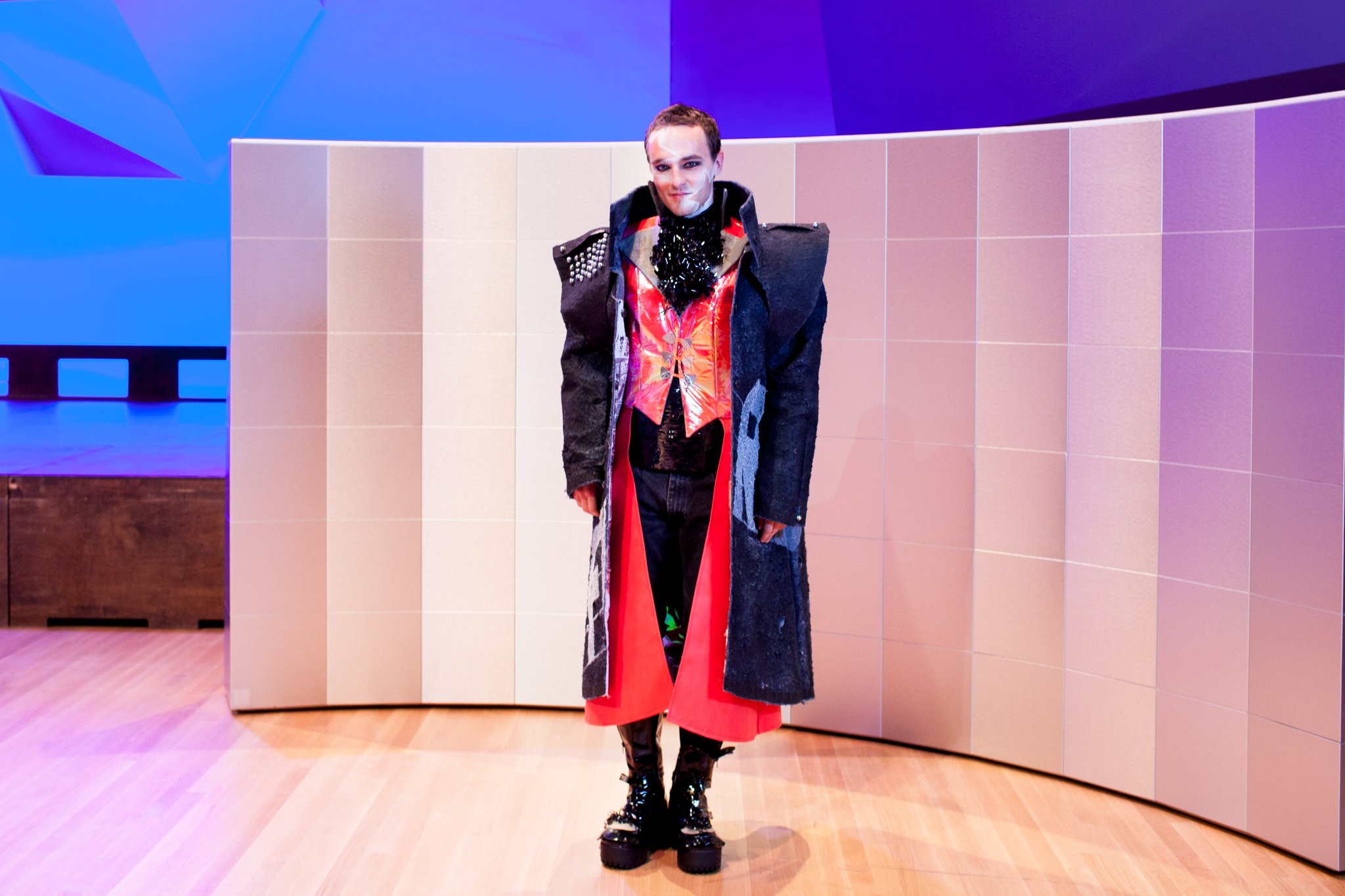 NewStudio Architecture used floor underlayment in the jacket for the entry in the IIDA Fusion + Fashion fundraiser