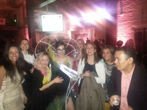 NewStudio Architecture won the award for most unique material in the IIDA Fusion + Fashion fundraiser