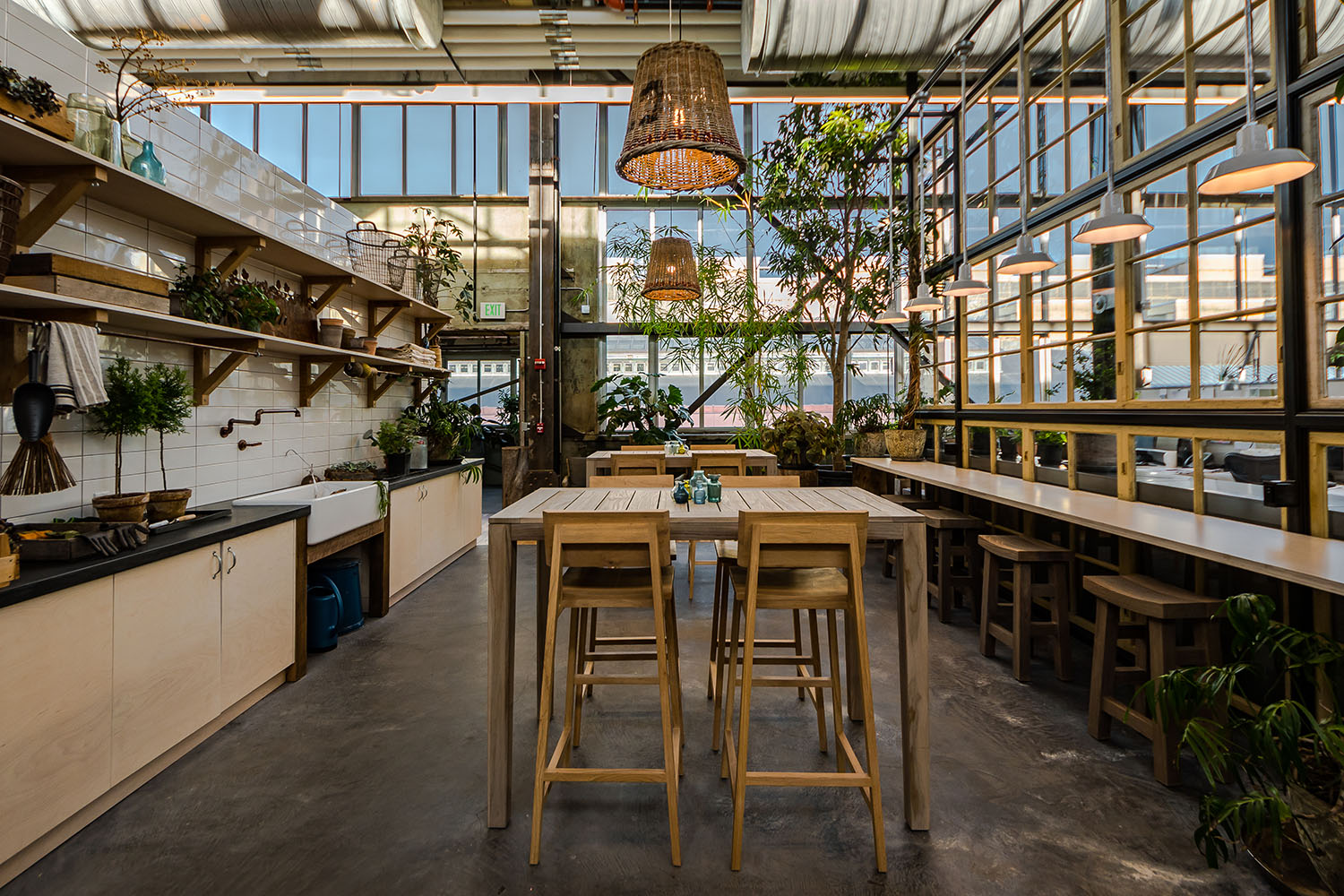 NewStudio Architecture collaborated with URBN to design Navy Yard Building 18 Annex with existing and reclaimed windows