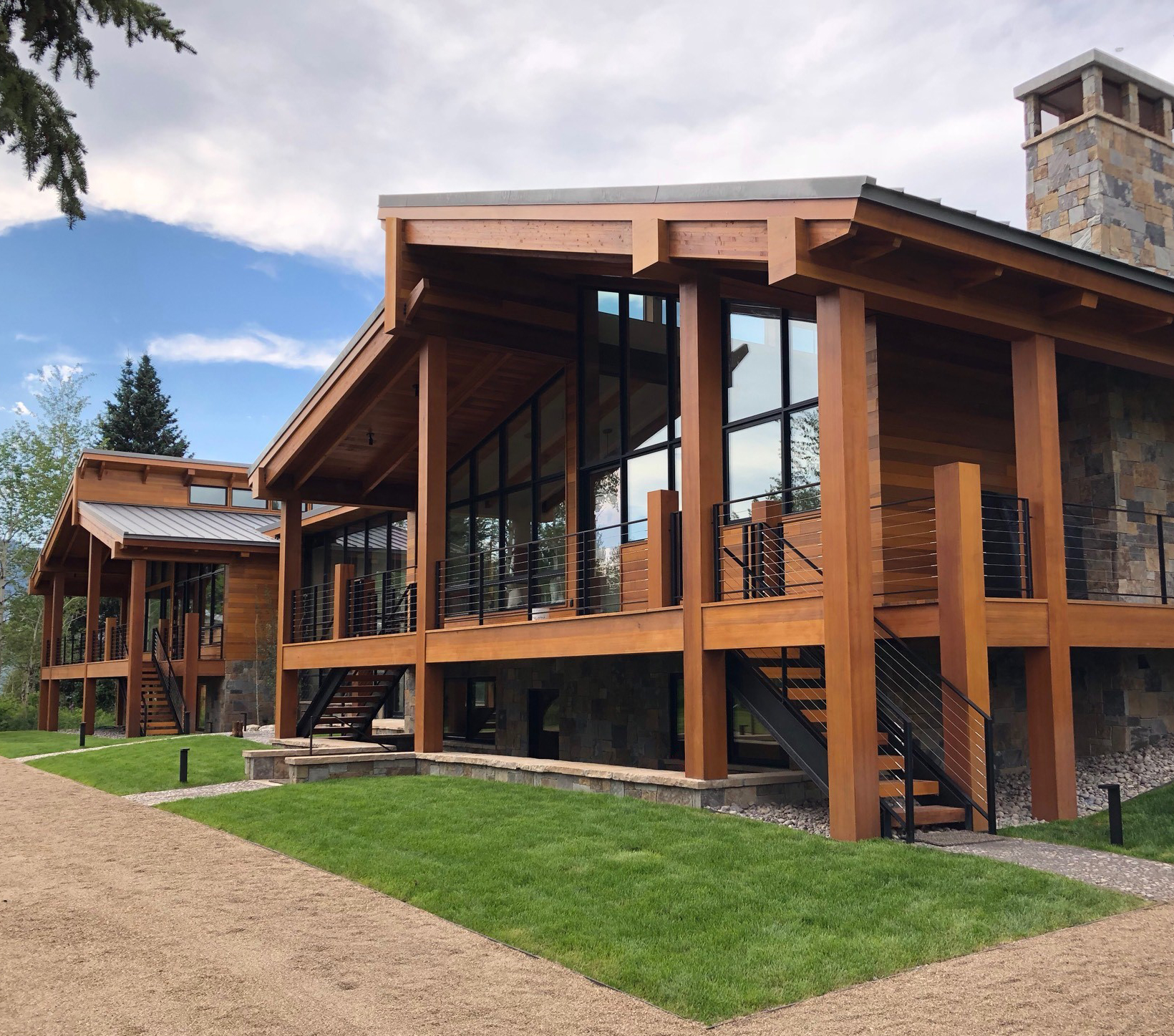 Exterior view of Jackson Hole Ranch by NewStudio Architecture.