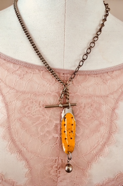 Fishing lure necklace by Impeckable Nanette