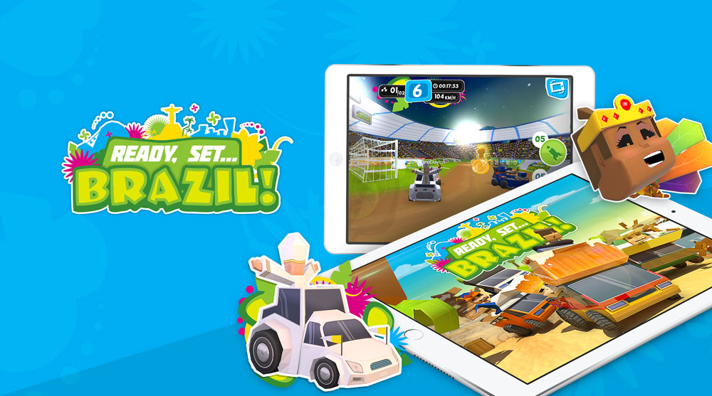 Ready Set Brazil is an online mobile game, adventure and racing game, in which the player will experience the adrenaline of Brazil in the 2014 in the eve of the most important soccer event, is free to play on Android and iOS devices,