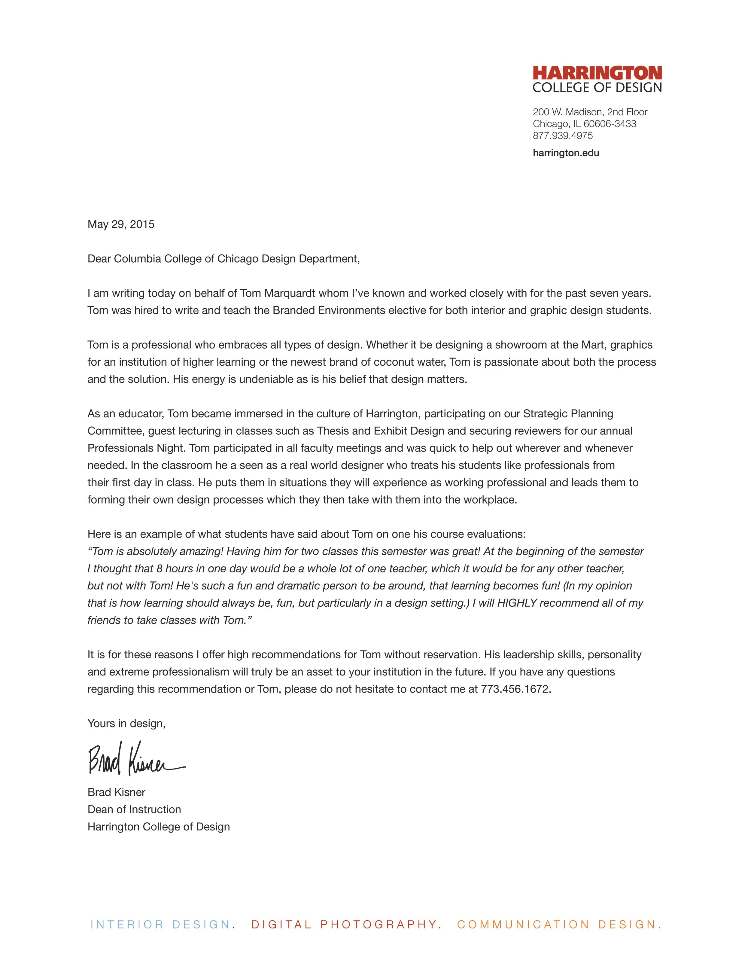 Letters Of Reference Thomas Marquardt Iida Sbid Ama Ec