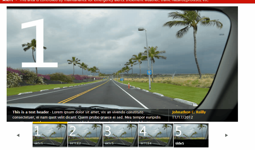 Simple html5 gallery prototype (2012)
