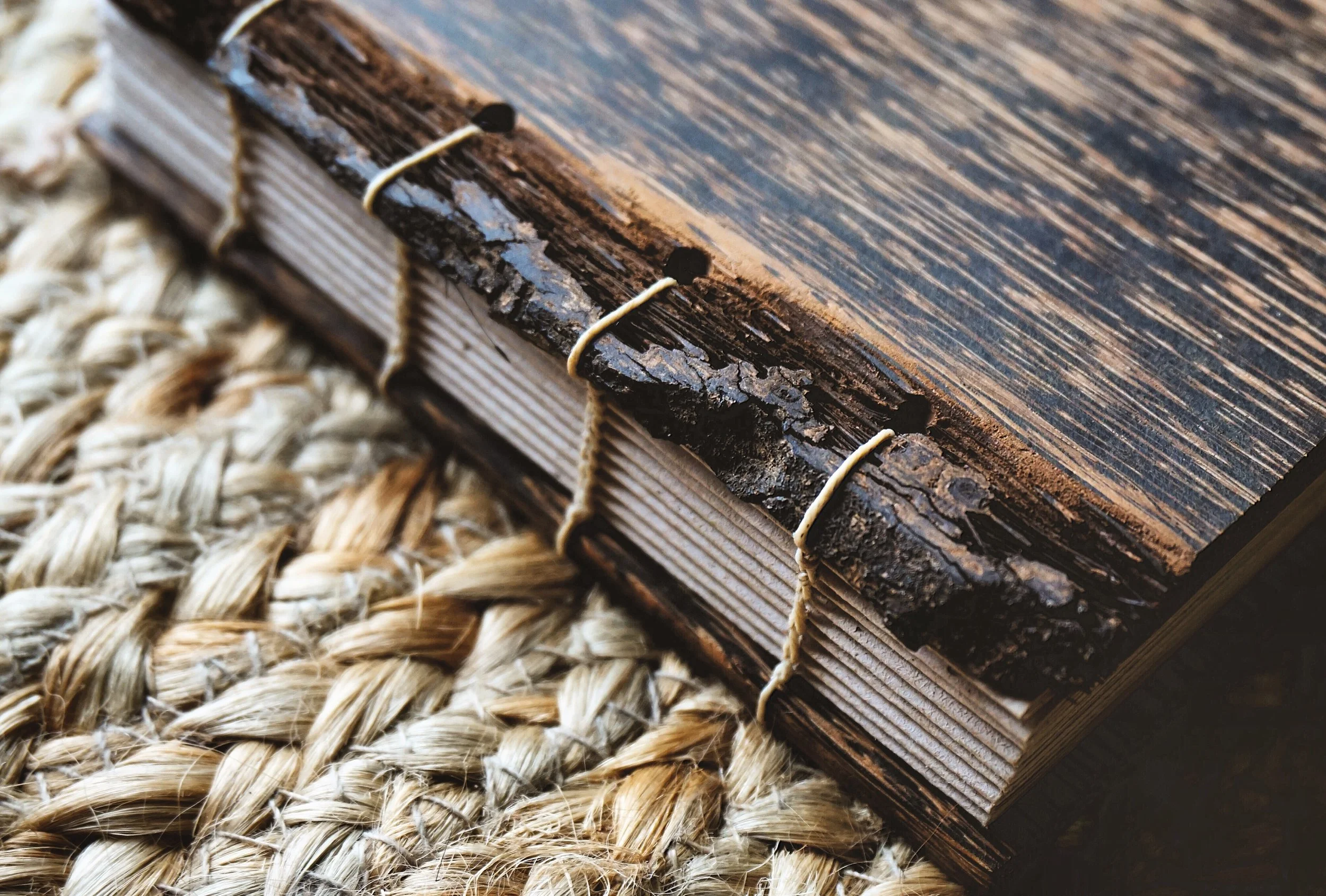 black palm live edge detail