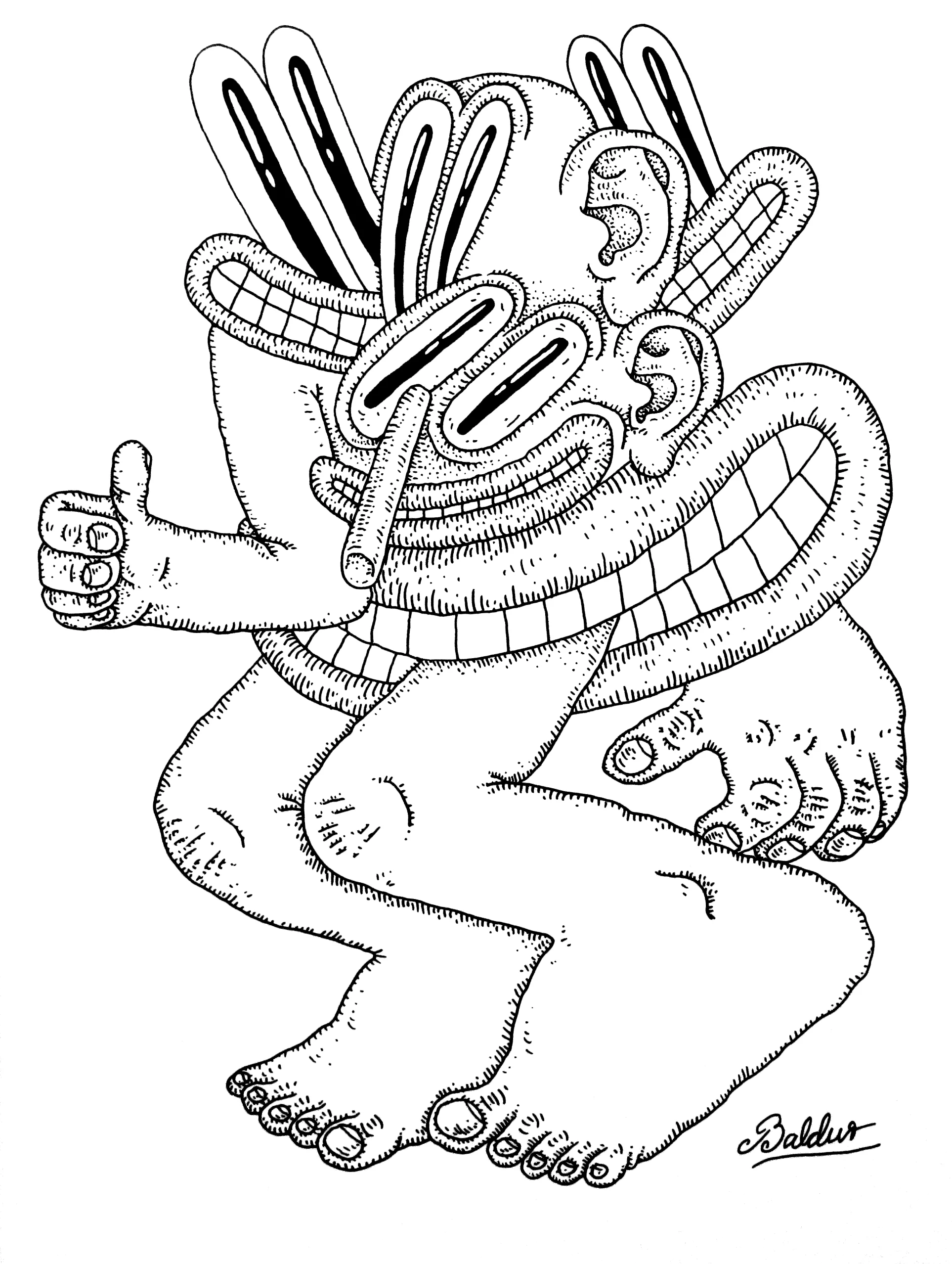 Fig. 1. Pen & Ink on Paper, 11x14 2017