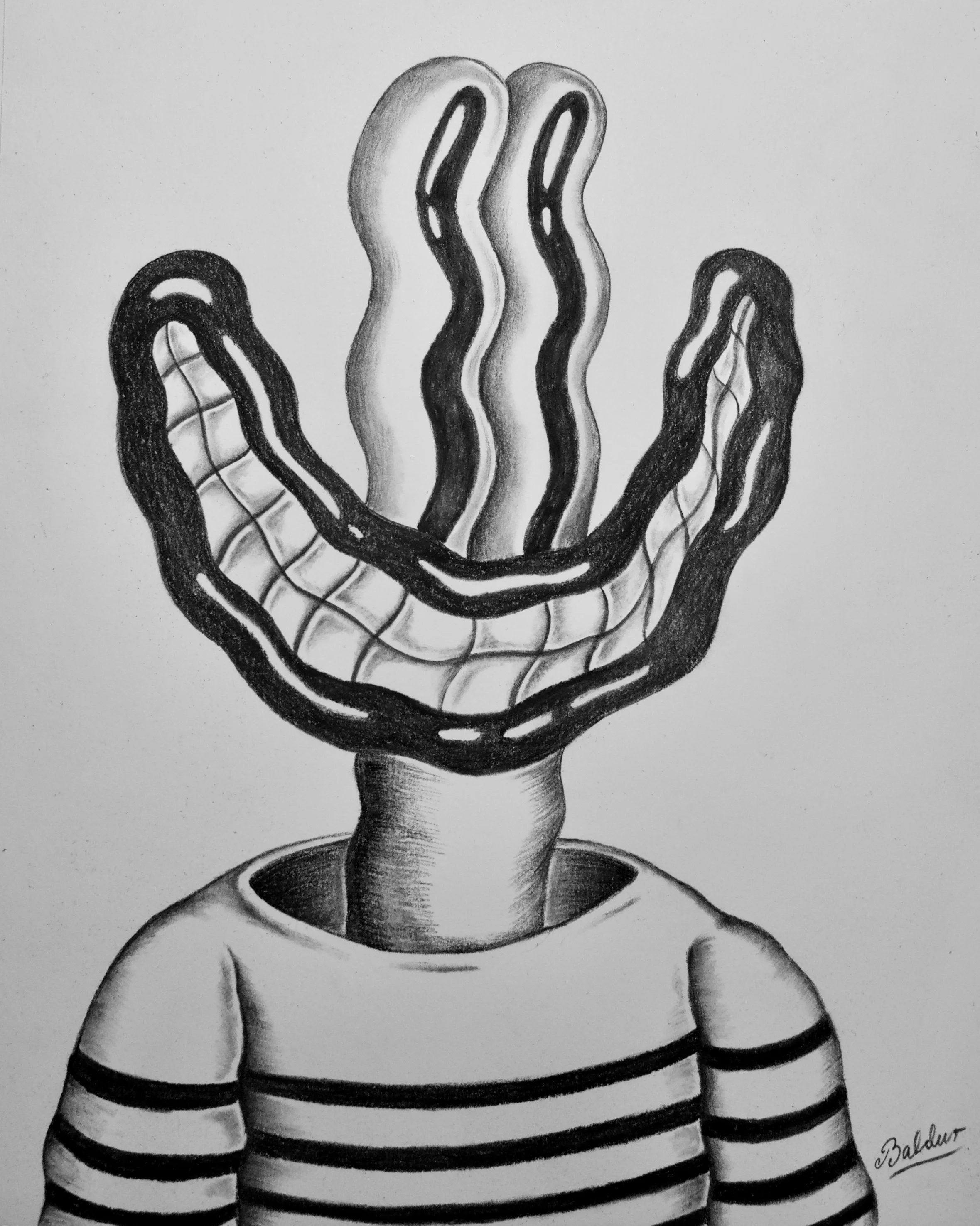 Self Portrait Charcoal on paper, 11x14 2018