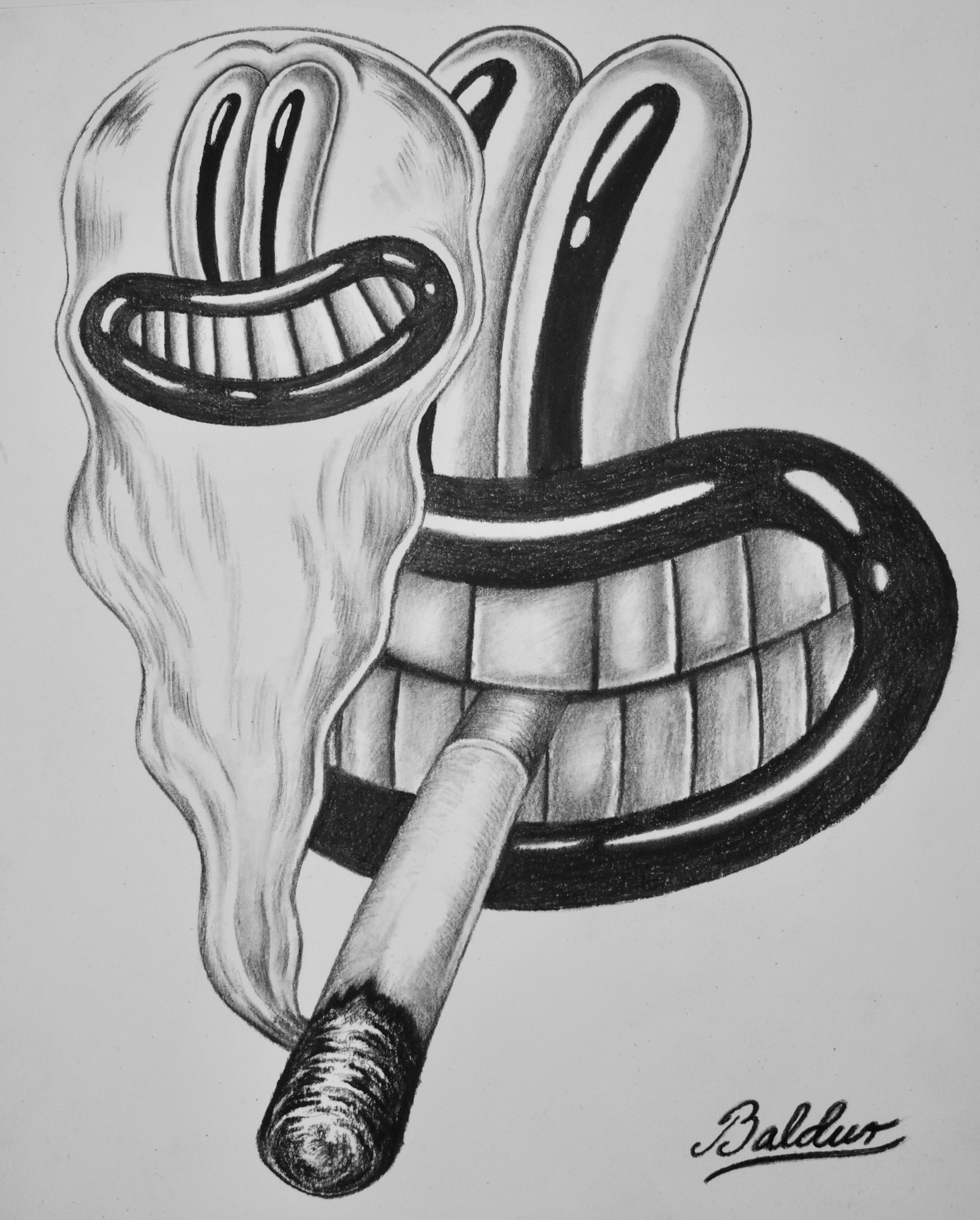   Spiritual Drawing  Charcoal on paper, 11x14 2018 