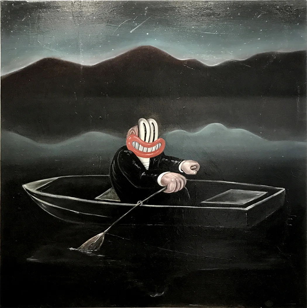 My Heart Will Go On(Song of the Siren) 36x36, Oil on Canvas 2018