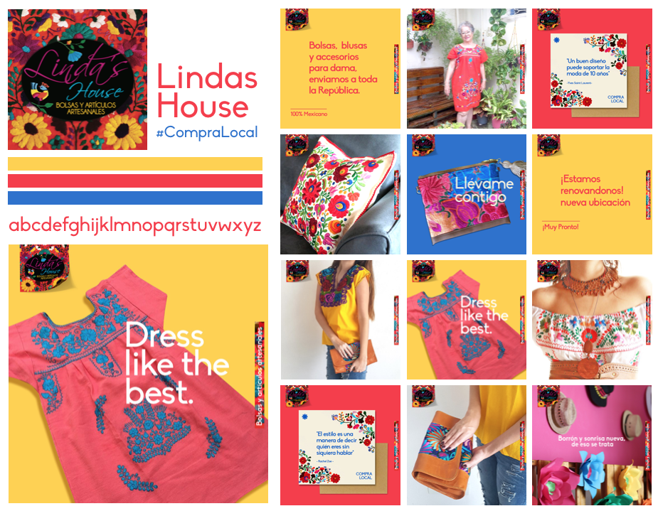  Linda's House, boutique 100% mexicana, bolsas, blusas y accesorios. #CompraLocal