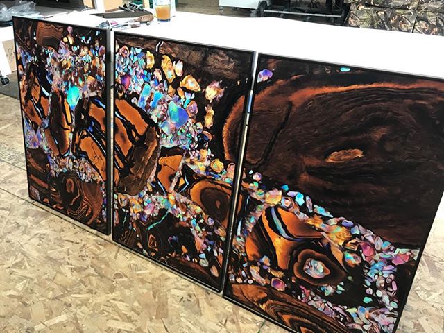 Framed and ready to hang #art #mineral #opal #decorator #interiordesign