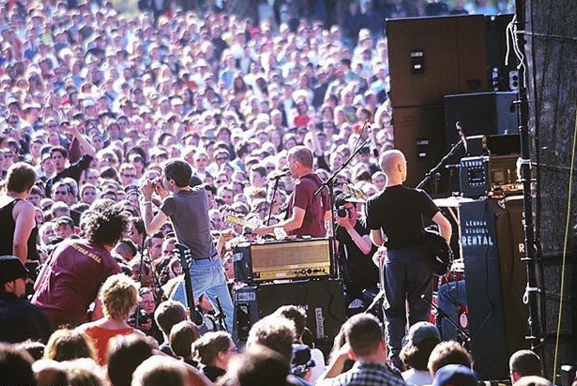 Fugazi in Dolores Park, S.F. Bryce Kanights @originalbk