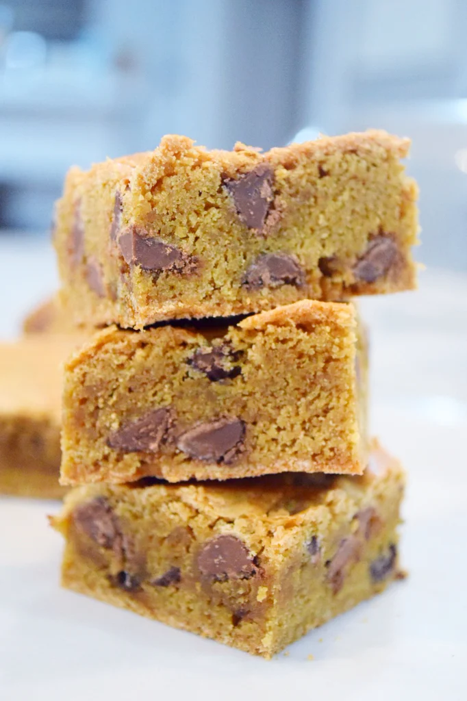 Great Grandma Pauline's Chocolate Chip Blondies