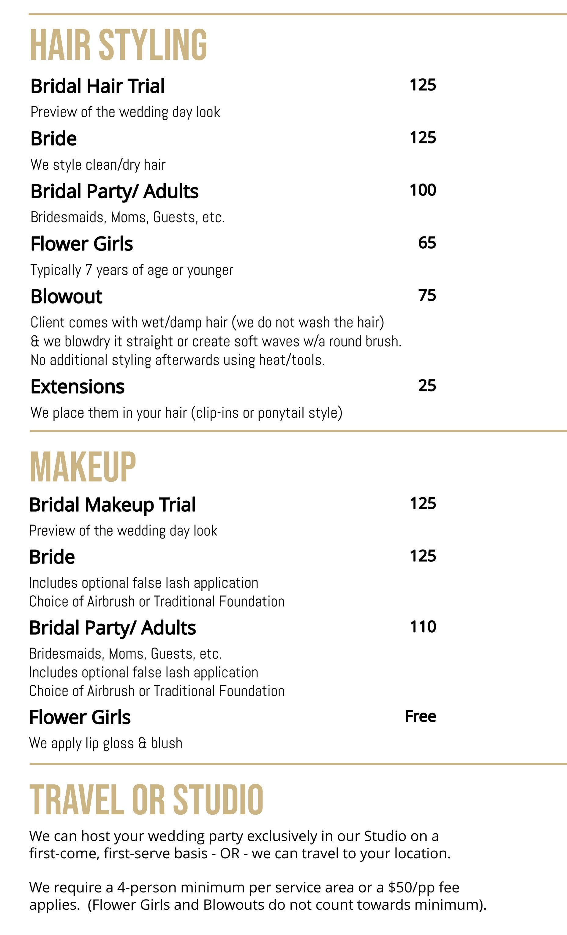 Pricing — Flawless Finish Artistry