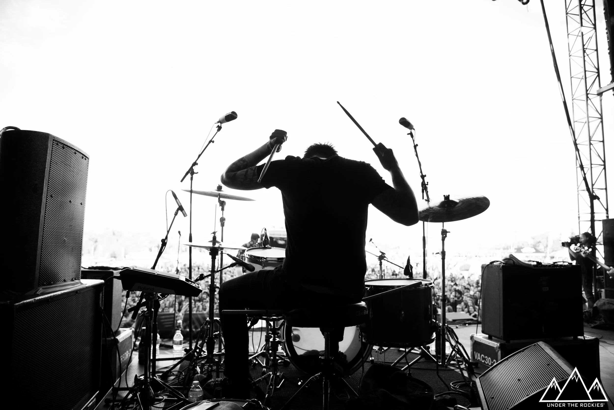 Tim Oxford of Arkells. There's no better way to photograph a drummer than onstage!