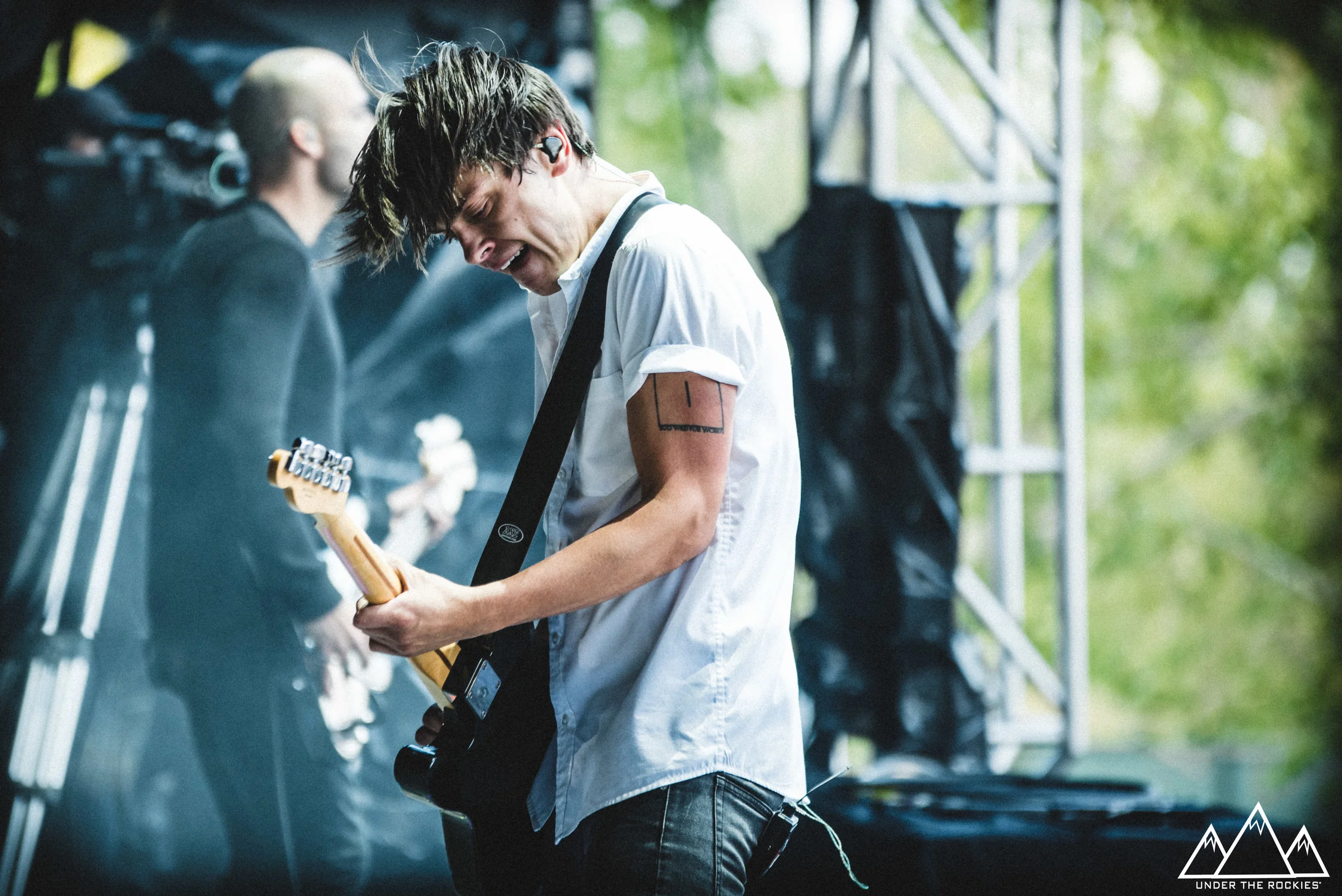 Peter Dreimanis of July Talk. I've seen July Talk probably 5 times and watching them side stage was a whole new and amazing perspective.