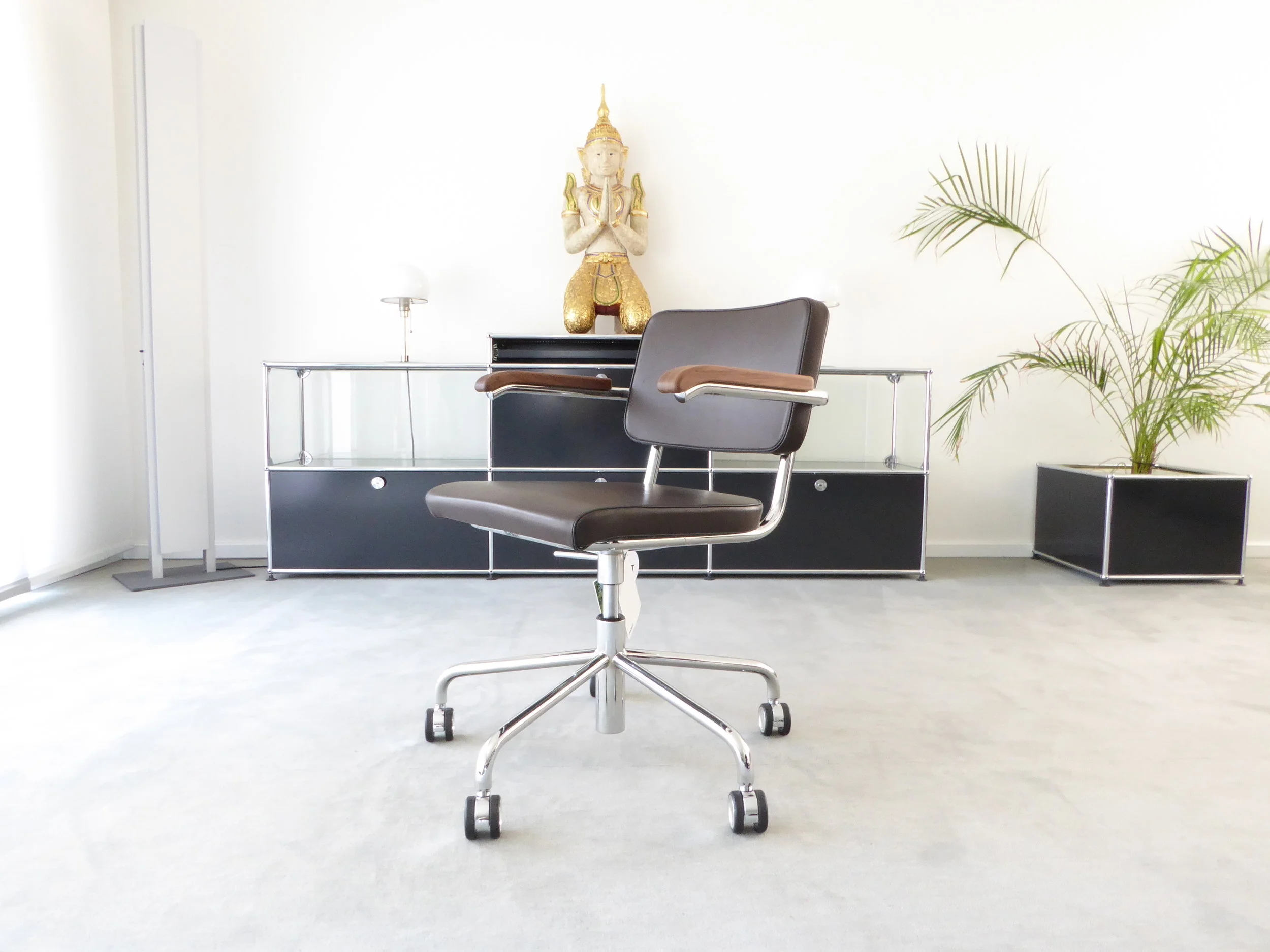 Thonet S64 PVDR Bürodrehstuhl Atelier gepolstert M. Breuer NEU
