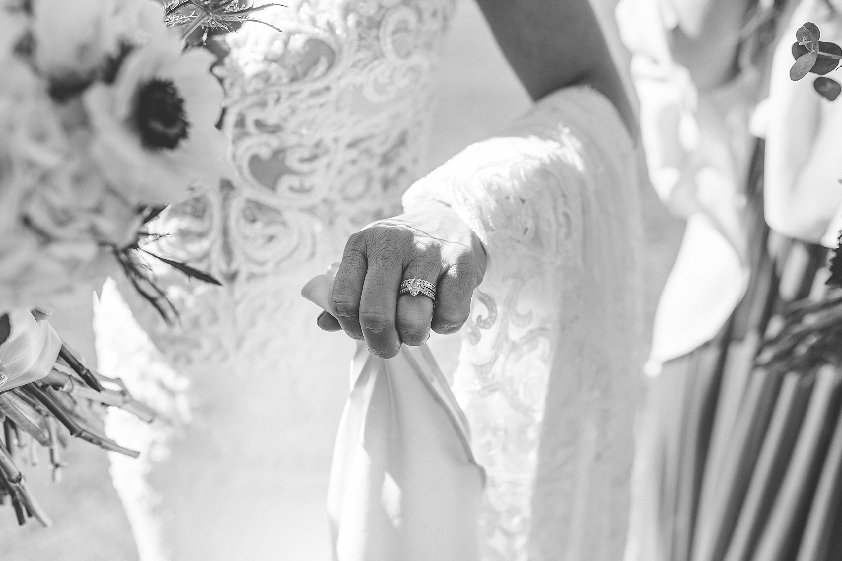 Bride's ring detail candid on wedding day at the Chart House Summer Wedding Lakeville Minnesota Minneapolis Wedding Photographer Mallory Kiesow