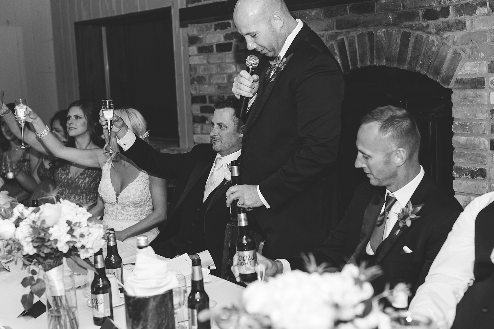 Best man speech at the Chart House Summer Wedding Lakeville Minnesota Minneapolis Wedding Photographer Mallory Kiesow