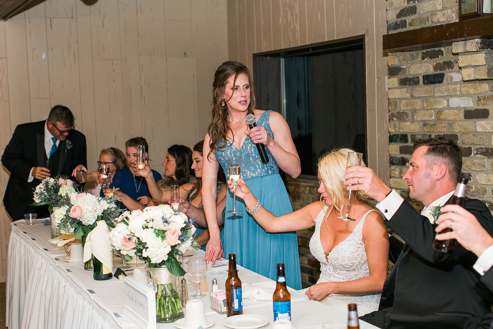 Maid of Honor speech at the Chart House Summer Wedding Lakeville Minnesota Minneapolis Wedding Photographer Mallory Kiesow