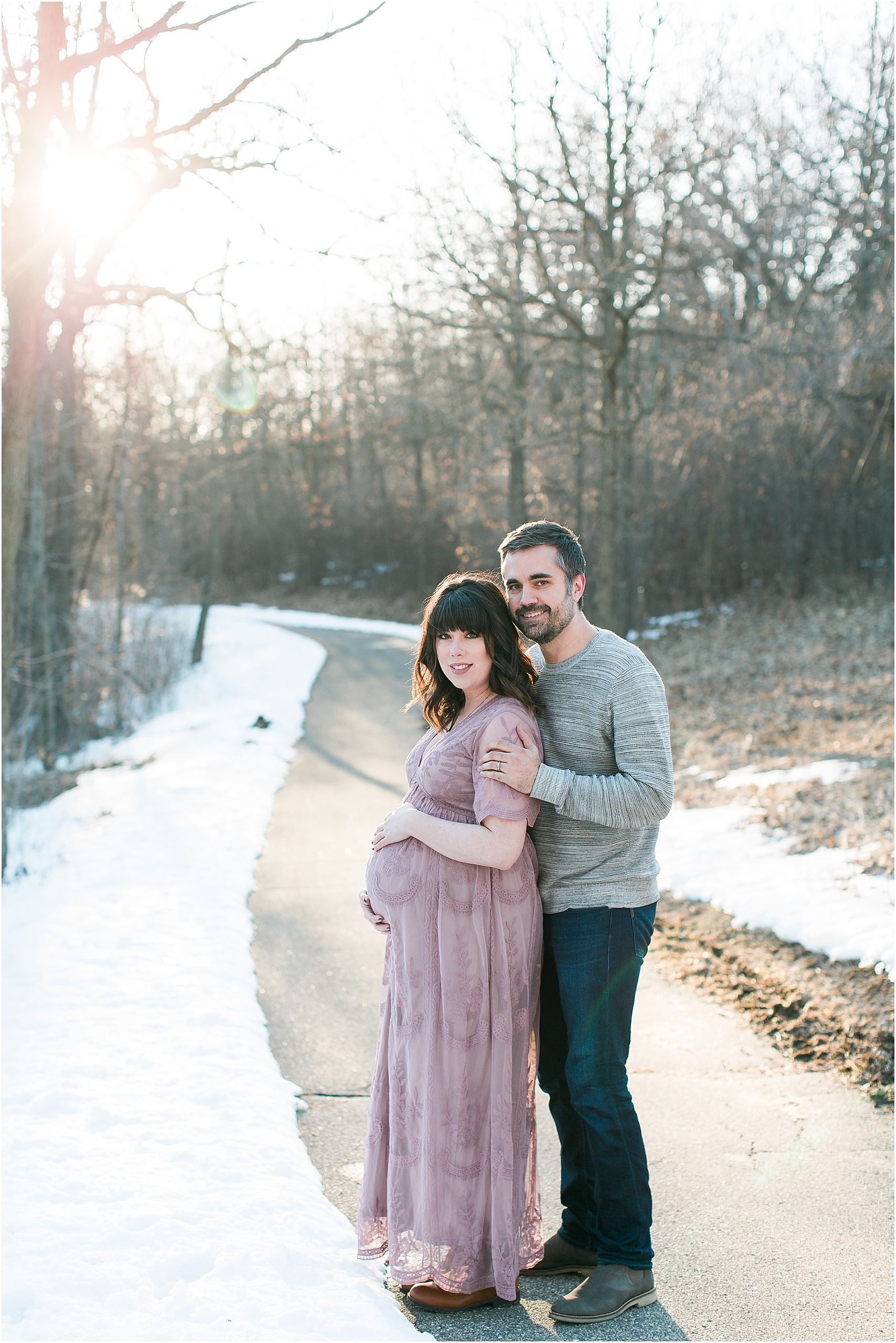 Minnesota winter maternity session Lakefront Park Prior Lake photographed by Mallory Kiesow, Minnesota maternity photographer_0016.jpg