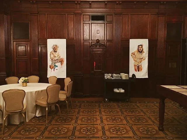 PARAKLETOS x @TheHumanConnectionProject at The White House to 'spark conversation' amongst dinner guests. Thoughts? // 'Freedom I' &amp; 'Freedom II' by @stephsegel
Oil on canvas