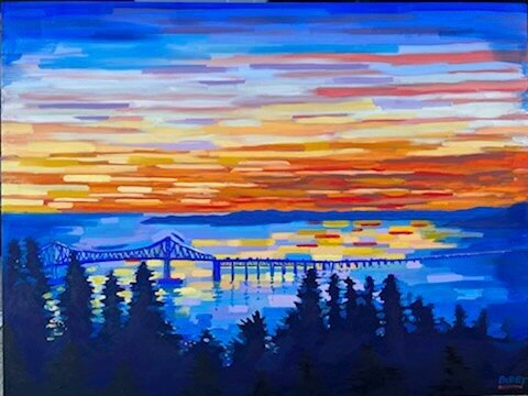 100% done and ready to become a NEW Astoria greeting card, coaster, postcard, magnet, and whatever else we dream up to put this on. #iambibby #artistsoninstagram #pnw #astoria #oregoncoast