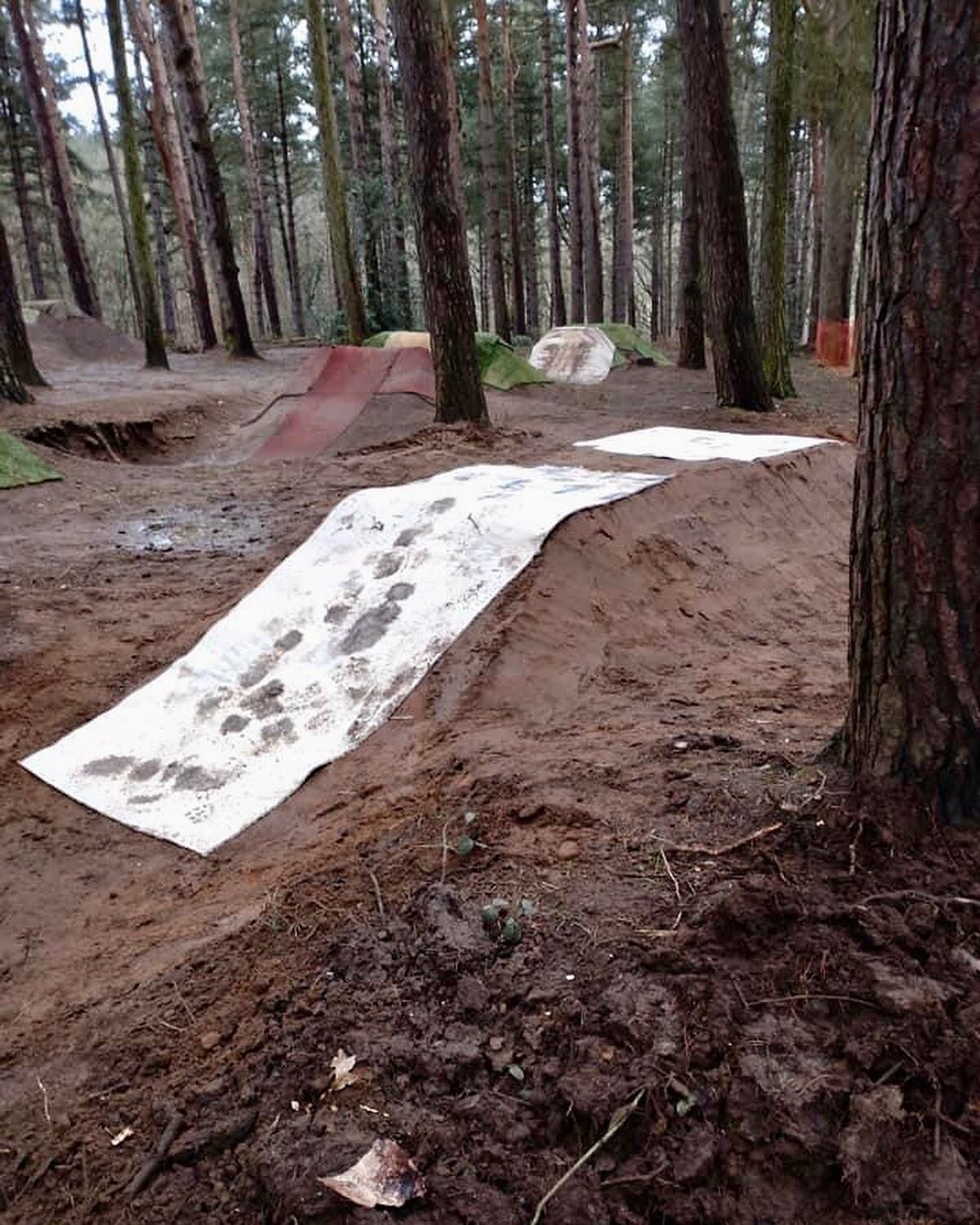 A 2nd table has been added to the single jump today, to the right of the smaller gap line. Perfect for those wanting to learn to jump ahead of committing to a gap.

#chicksandsbikepark #bikepark #mtb #newfeature #tabletop