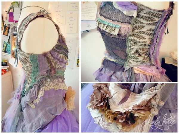 Robe de fée recyclée avec tutu violet © 2014 Laly Mille