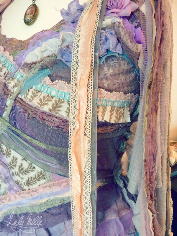 Robe de fée recyclée avec tutu violet © 2014 Laly Mille
