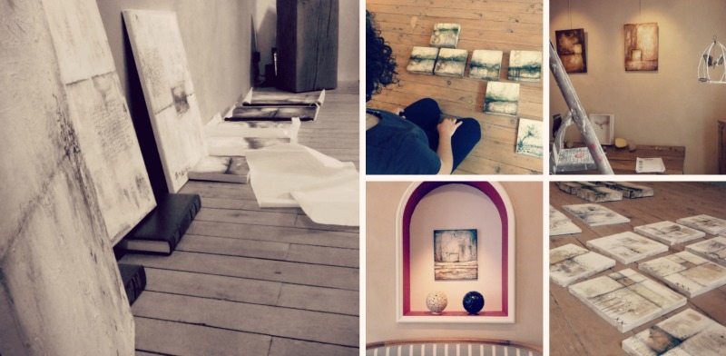 Sneak peek of the day we hung the exhibition!