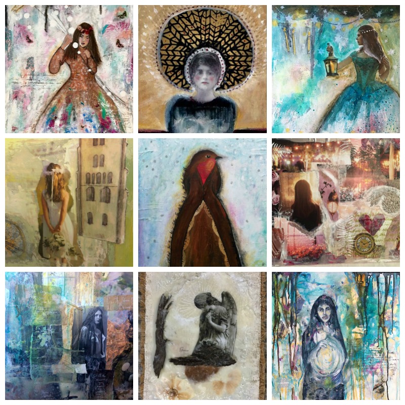 Light Seekers and Light Bearers... From to left: Chris Burton, Janet Reid, Géraldine Deleuze, Freya Perry, Sabyne Alain, Tina DeFrenza Kasten, Rana Wilson, Jeni Fiske and Sophie Kerdellant.