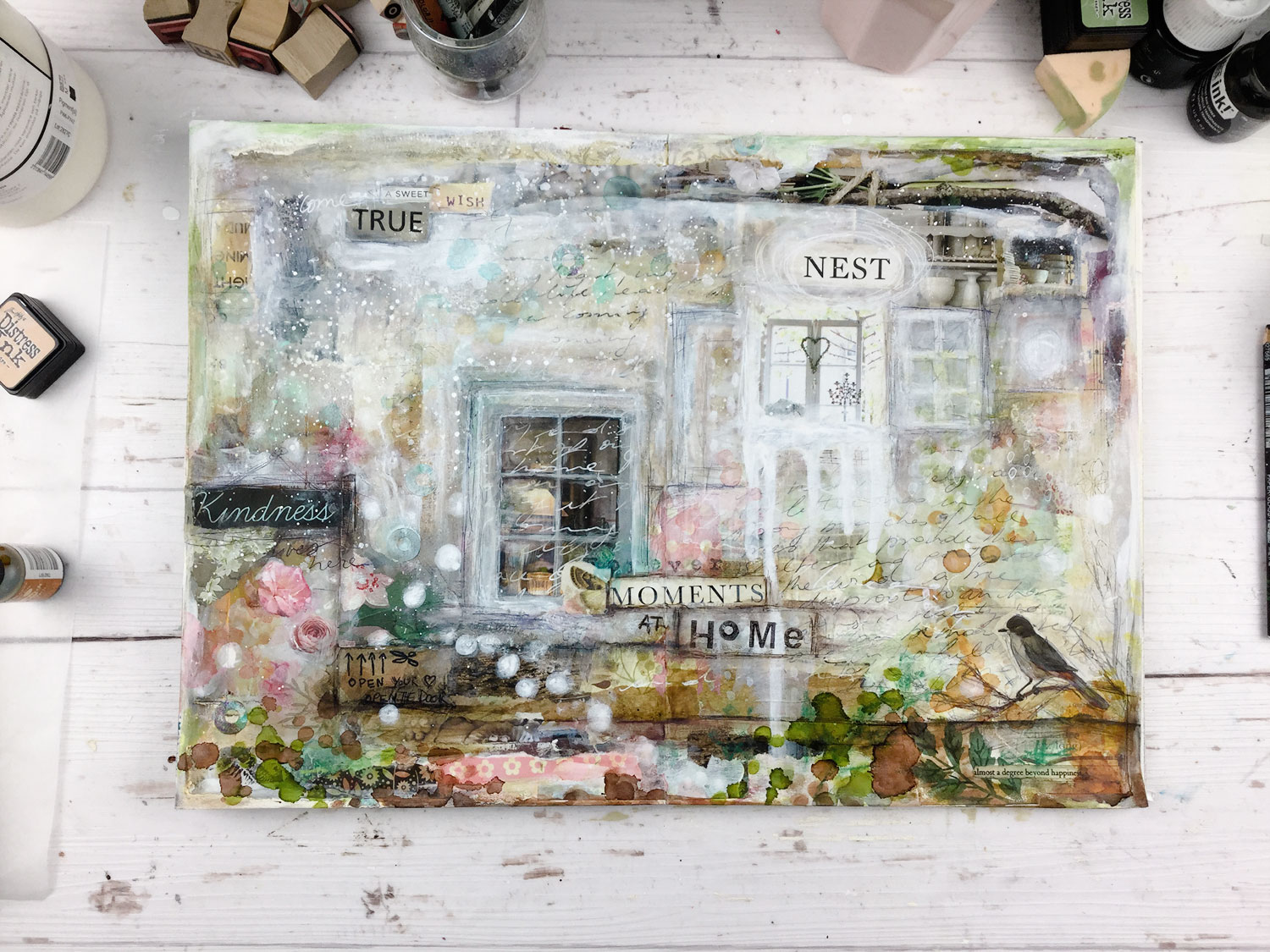  Art Journaling with a “word of the year” - Laly Mille 