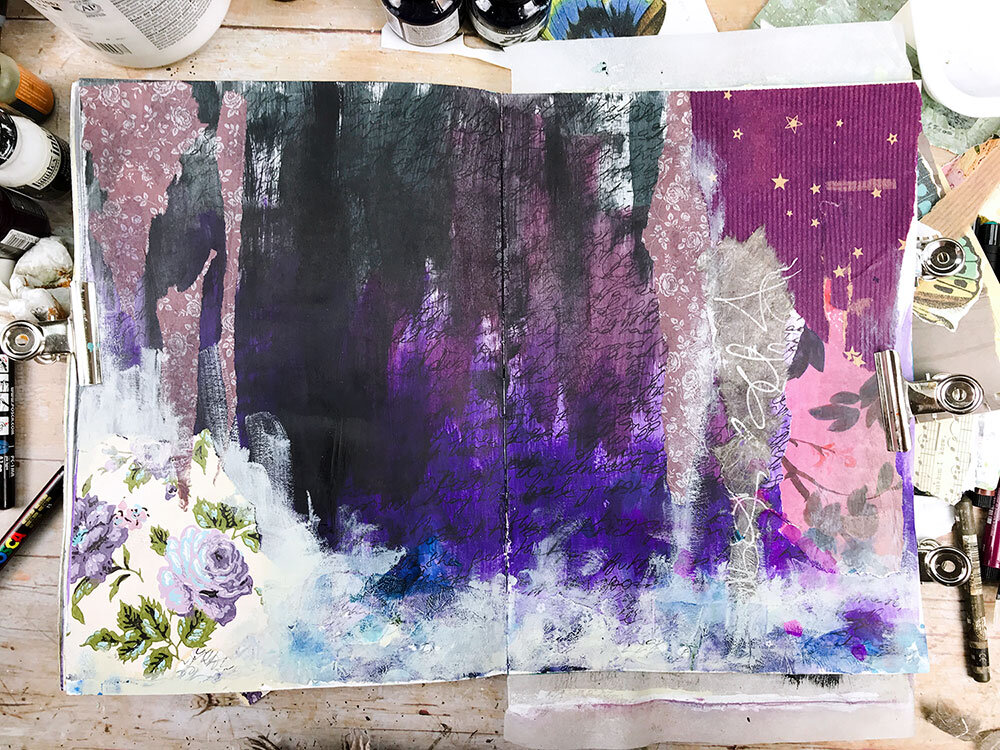 How to make an art journal — Laly Mille Mixed Media Art