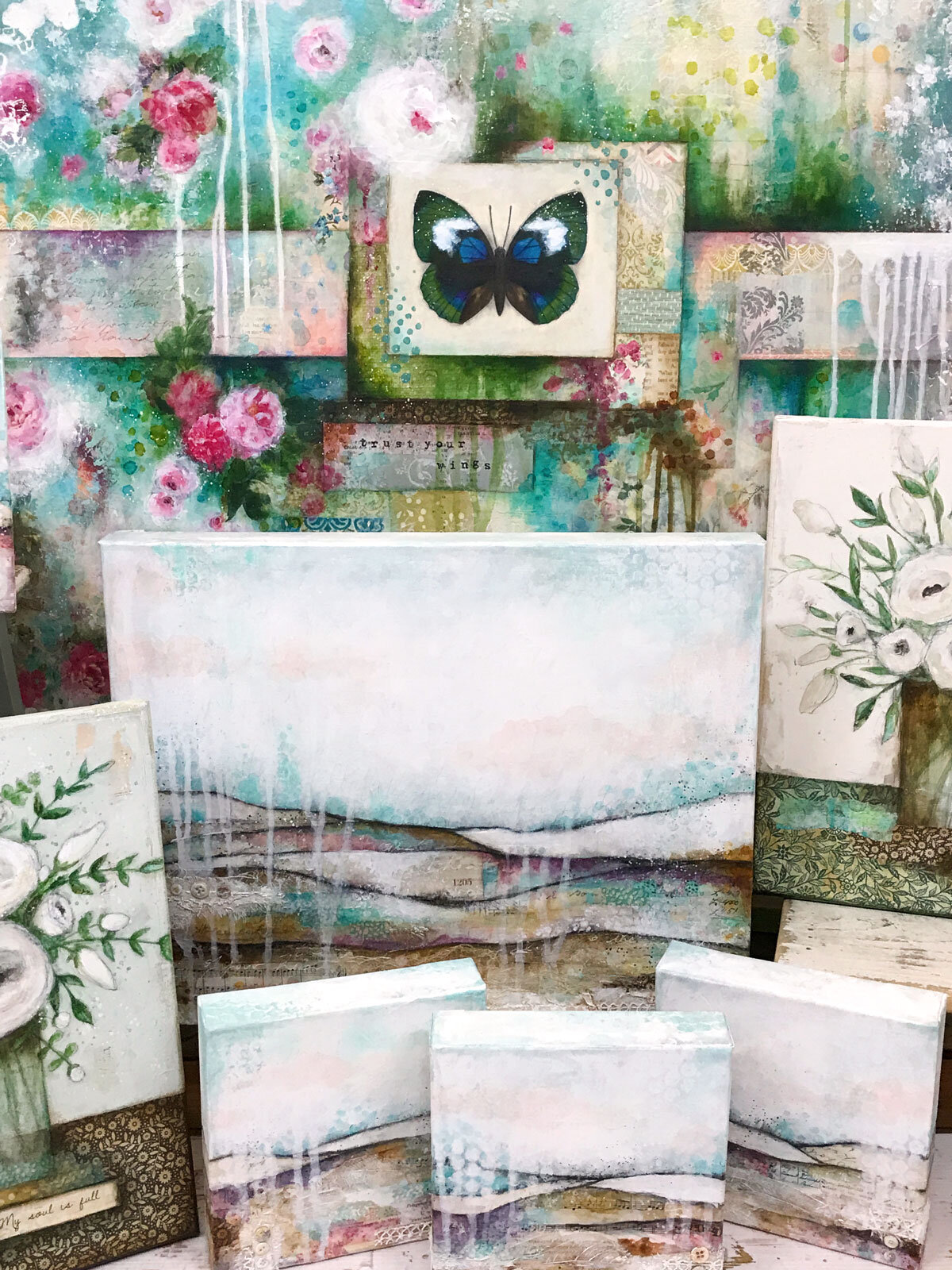 Discover your Creative Wings — Laly Mille Mixed Media Art